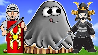 ГЛАЗАСТИК съедает ДРЕВНИЙ РИМ и ЯПОНИЮ. ИГРА Tasty Planet от ИГРУЛИ с ПАПУЛЕЙ