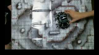 HeroClix game: Retail Brainiac Skull Ship vs Superman and Wonder Woman Colossals