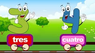 Aprende los números del 1 al 10 en español con este video. Tren de los números.