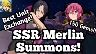 OP UNIT EXCHANGE! SSR Merlin Summons! | Seven Deadly Sins Grand Cross of Light and Darkness