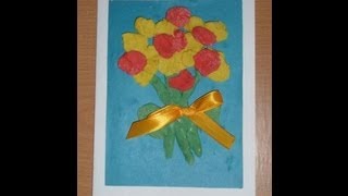 Открытка своими руками. Открытка на 8 Марта