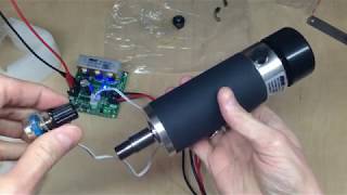 Шпиндель 500W с ШИМ регулятором оборотов для станка ЧПУ - Spindle JM52 500W PWM controller Unboxing