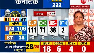 Watch: Nirmala Sitharaman speaks to Zee News editor Sudhir Chaudhary post BJP victory in Karnataka