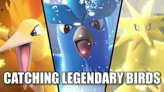 Catching the Legendary Birds (Articuno, Zapdos & Moltres) - Pokemon Let's Go Pikachu
