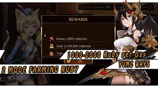 Seven Knights - 2 Mode Farming Ruby (YVMC Ways) I Farming To Be Rich (1000-2000 Rubyper Day)