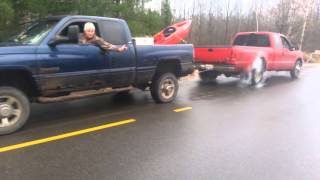 Cummins vs. Powerstroke pull off