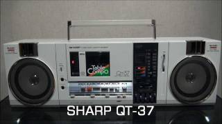 【HD】 SHARP コンポラジカセ QT-37  Compo Boombox ：Ghettoblaster