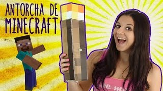 Cómo hacer una antorcha de Minecraft que se ilumina