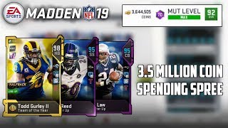 3.5 MILLION COIN & OVER 10K TRAINING POINT SPENDING SPREE! | MUT 19 |
