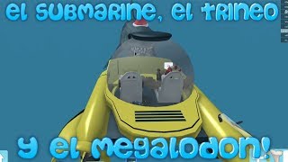 EL SUBMARINO, EL TRINEO y EL MEGALODON! | Roblox: Sharkbite Español