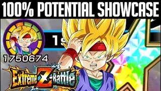 100% EZA SSJ GOKU JR on GOKU'S LINEAGE TEAM SHOWCASE Dragon Ball Z Dokkan Battle