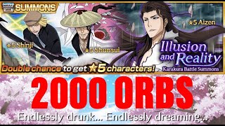 2000 ORBS KARAKURA BATTLE SUMMONS: ILLUSION and REALITY || Bleach brave souls || Acc  50+days