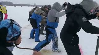 Конкурс бурильщиков на Народной рыбалке в Конаково
