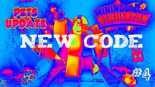 NEW CODE ON ROBLOX MINING SIMULATOR!!!! #4