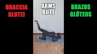 BBR25 Serie di esercizi per glutei sodi/sedere alto e braccia toniche da fare a casa senza attrezzi