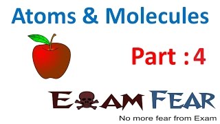 Chemistry Atoms & Molecules part 4 (Size of Atom) CBSE class 9 IX