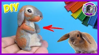 КРОЛИК ЭЛЬЗА ? ЭЛЛИ ДИ ПЕТС - ЛЕПИМ ИЗ ПЛАСТИЛИНА | Elli Di Pets
