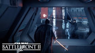 Star Wars Battlefront 2 - Kylo Ren Unmasked Outfit DLC (The Last Jedi DLC) No Hud Gameplay