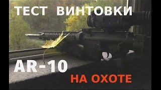 Карабин AR-10 против СЕКАЧА, ЛИСЫ и ВОЛКОВ!!!