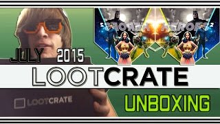 Loot Crate Unboxing: July 2015 "Heroes 2"