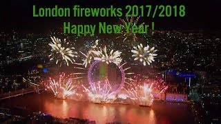 London Fireworks 2018 Happy New Year! Eve UK NYE Big Ben Лондон салют фейерверк Новый год 2018
