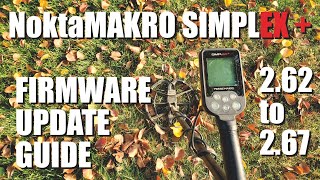 Metal Detecting:  Nokta-Makro Simplex Firmware Update Guide