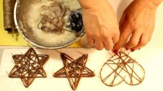 Красивые украшения на ёлку из бечёвки #своими руками, от Дочки Матери Подружки