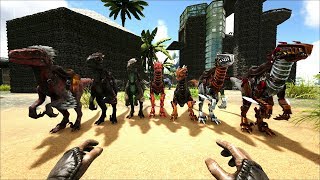 ARK: Survival Evolved - Выживание на НОРЕ.# 23. Банда рапторов.
