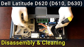Dell Latitude D610, D620, D630 disassembling and fan cleaning