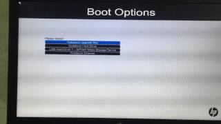 How to boot the hp EliteBook laptop from usb flash drive