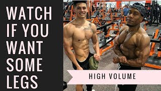 GROW THEM LEGS | High Volume Leg Day (with Branden Vasquez)