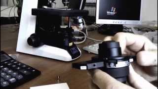 Сборка и подготовка к работе цифрового микроскопа Nikon Eclipse E200 с комплектом фазового контраста