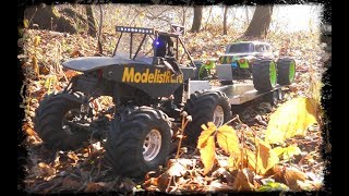 RC trailer, прицеп для RC модели трофи Dozzer 4x4