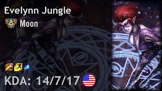 Evelynn Jungle vs Olaf - Moon - NA Challenger Patch 6.19