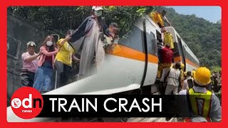 Dozens Killed in Taiwan After Train Hits Truck and Derails