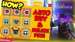HOW TO MAKE BASIC AUTO OPEN/DELETE PETS WITH AUTOCLICKERS! - Roblox Saber Simulator