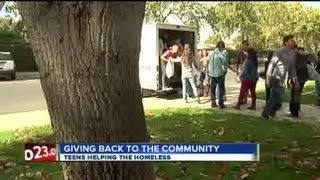 Area Teens Working Together to Help the Homeless