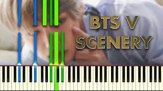 방탄소년단 BTS V - SCENERY - Piano Backing Track (+Sheet Music)