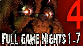 Five Nights at Freddy's 4 Full Game Walkthrough Nights 1 - 7 (FNAF 4 Nights 1 - 7) No Commentary
