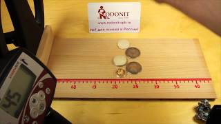 Тест на глубину обнаружения Minelab X-Terra 505