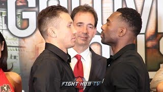 GENNADY GOLOVKIN AND STEVE ROLLS FACE OFF AT MADISON SQUARE GARDEN 3 DAYS BEFORE FIGHT