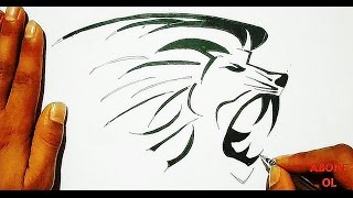 -NASIL ÇİZİLİR- ASLAN ÇİZİMİ #dövme tasarımı#