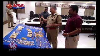 Gold Smuggling Racket Busted In Vijayawada | Teenmaar News | V6 Telugu News