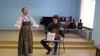 Русская народная песня "Как у месяца"