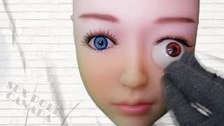 Sex Doll Canada  - Changing Eye Colour on Sex Doll Blue to Brown