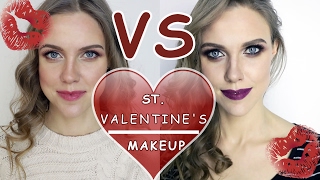 Романтичный макияж на день святого Валентина. 2 макияжа на свидание.