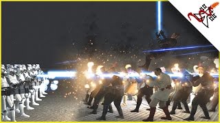 MACHINE GUN CLONES vs JEDI - Star Wars: Galaxy at War MOD