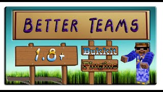 Обзор плагина: Better Teams MC 1.8+ Создаем свою команду