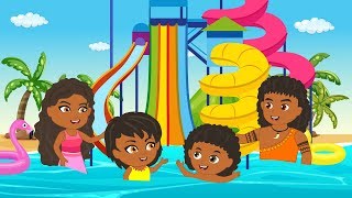 Moana & Maui’s Funny Story Family ! Baby Playing In Swimming Pool And Funny Game In The Water Park