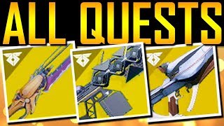 Destiny 2 - ALL EXOTIC QUESTS! SECRET CODE!